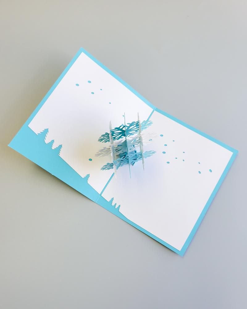 Snowflake 3d Pop Up Card – Sukoshi Mart