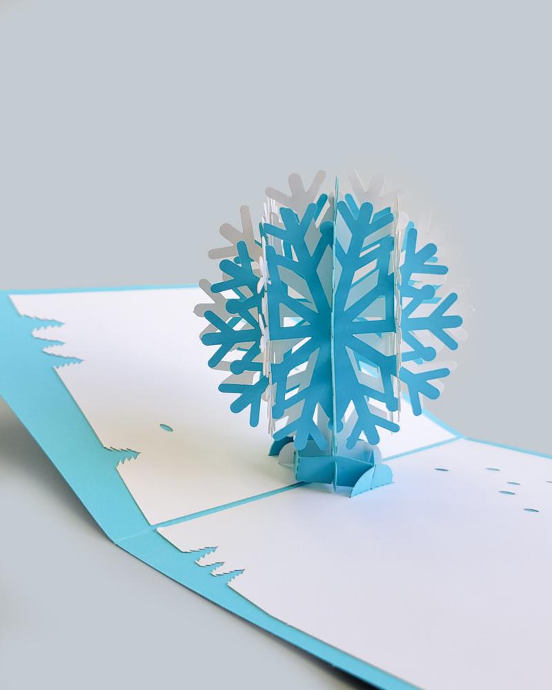 Snowflake 3d Pop Up Card – Sukoshi Mart