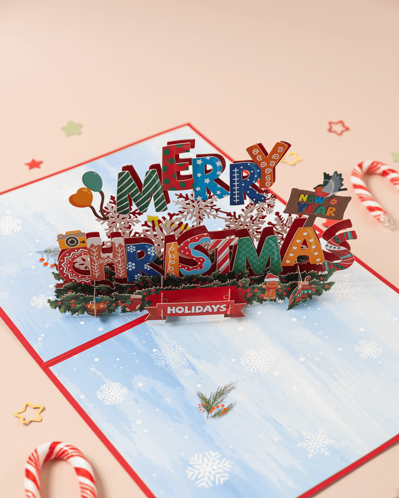 Merry Christmas 3d Pop Up Card – Sukoshi Mart