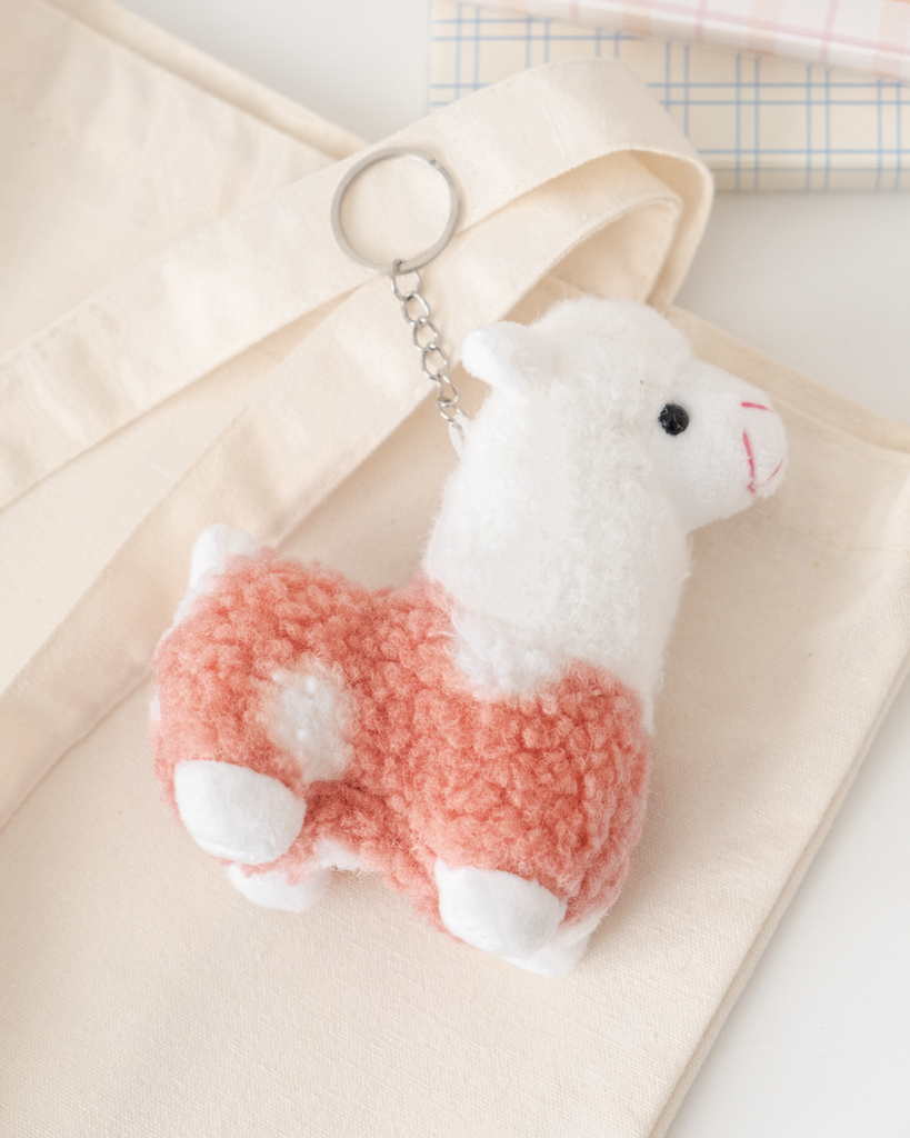 Alpaca Plush Keychain