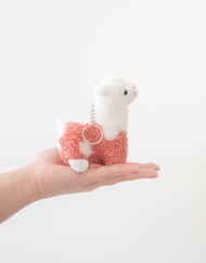 Alpaca Plush Keychain