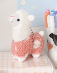 Alpaca Plush Keychain