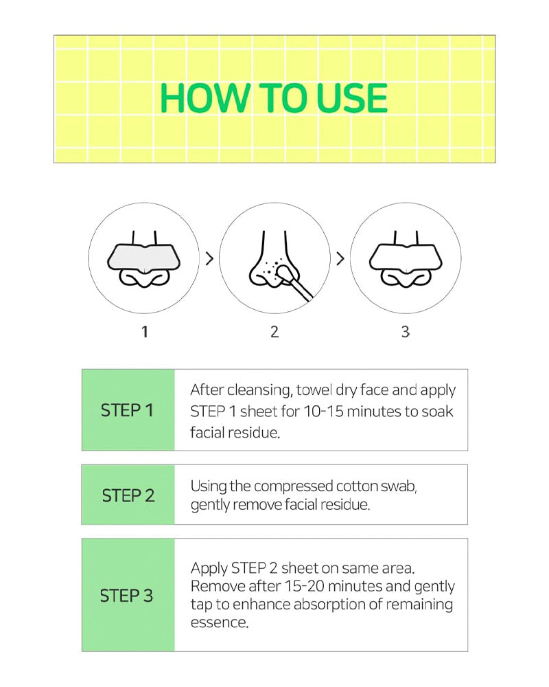 BRING GREEN Tea Tree Cica Pore Nose Pack (5 Packs)