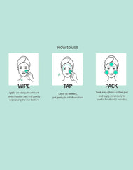 BRING GREEN Tea Tree Cica Trouble Soothing Toner Pad