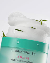 BRING GREEN Tea Tree Cica Trouble Soothing Toner Pad