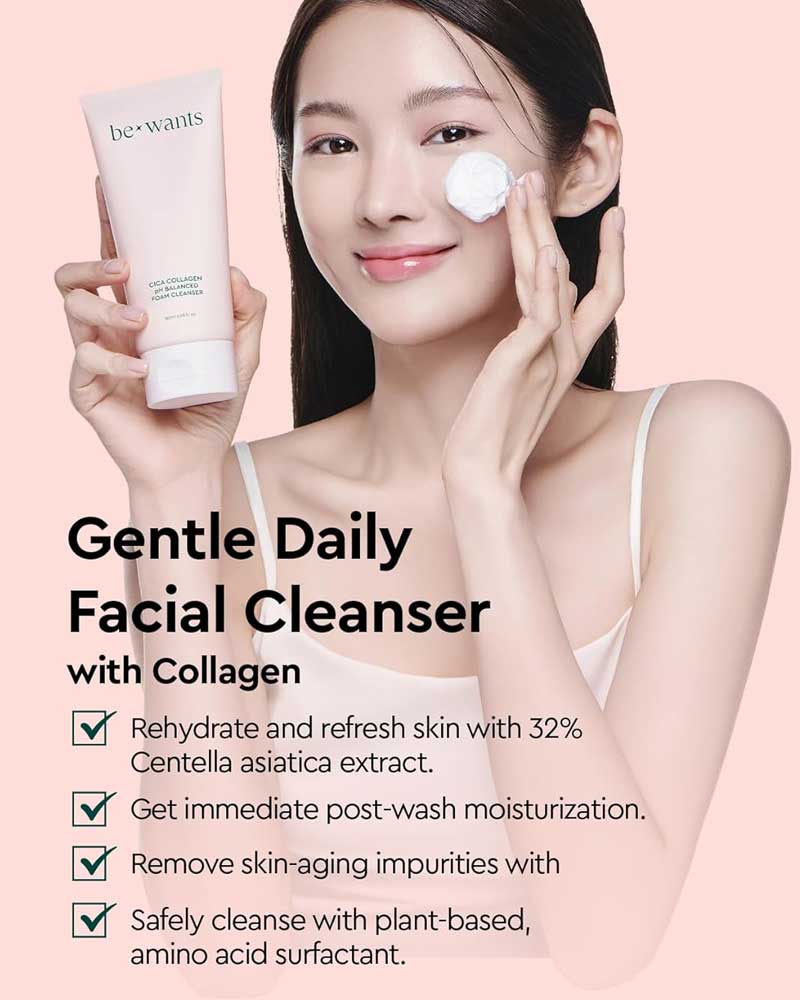 Warehouse Sale  - Bewants Cica Collagen pH Balanced Foam Cleanser