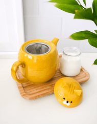 DECOLE Kannya Tiger Cat Ceramic Teapot