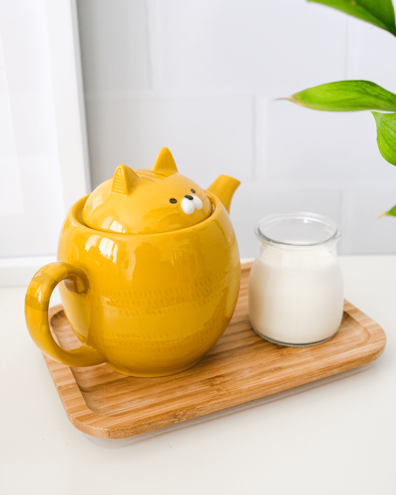 DECOLE Kannya Tiger Cat Ceramic Teapot