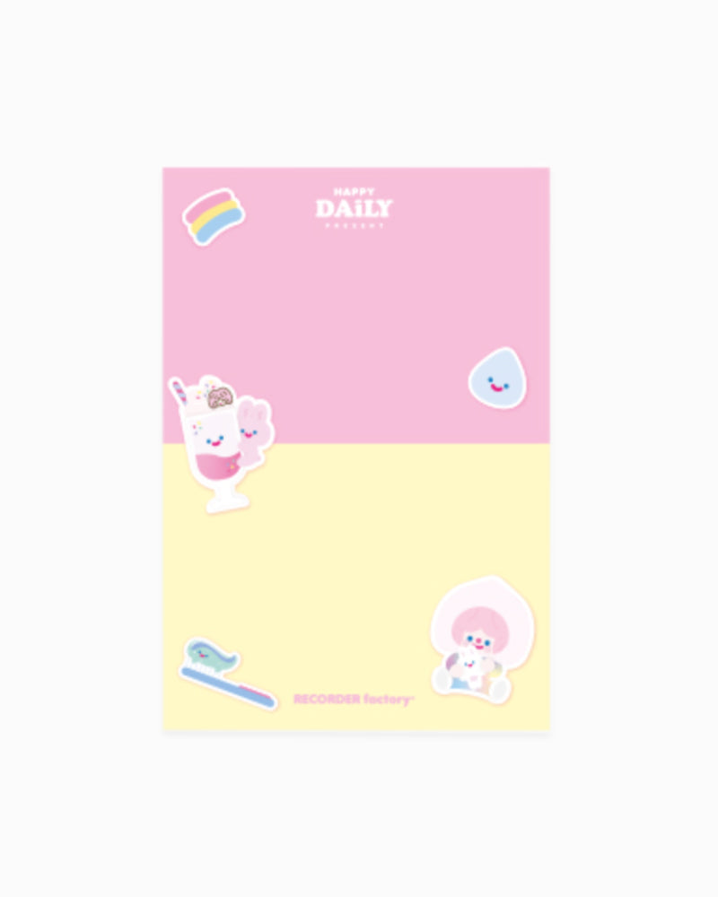 RECORDER factory© Happy Daily Mini Memo - Pink