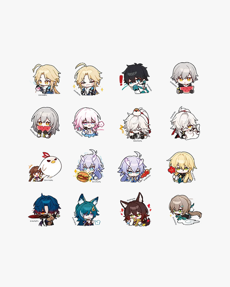 Honkai: Star Rail© Pom-Pom Gallery Series Chibi Sticker Pack