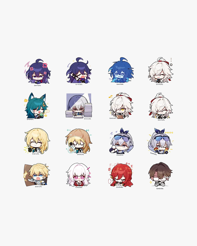 Honkai: Star Rail© Pom-Pom Gallery Series Chibi Sticker Pack