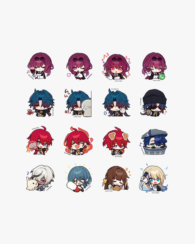 Honkai: Star Rail© Pom-Pom Gallery Series Chibi Sticker Pack