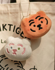 MUZIKTIGER© Tiger Face Doll Keyring (Orange)