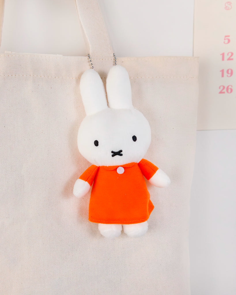 Miffy Orange Dress Plush Keychain