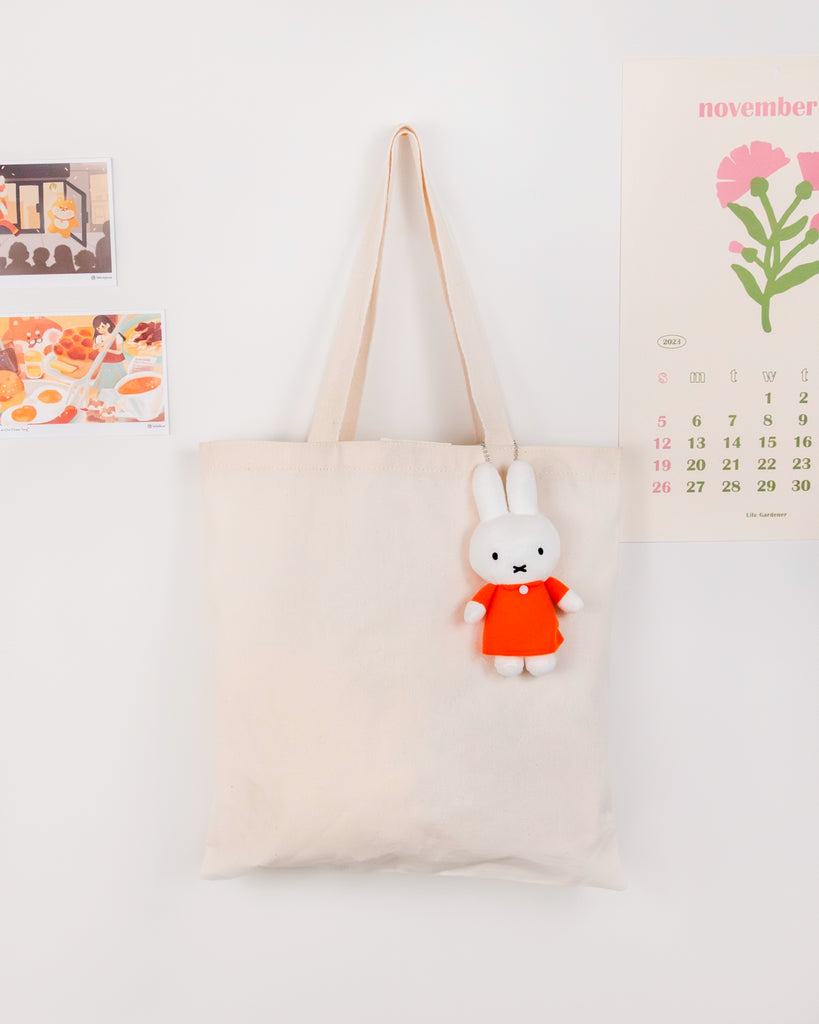 Miffy Orange Dress Plush Keychain