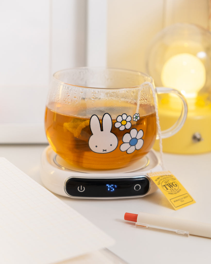 Miffy BeWarm Cup-Mat & Glass Mug Daisies