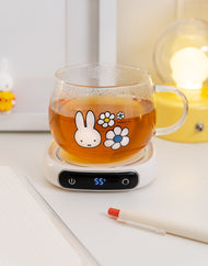 Miffy BeWarm Cup-Mat & Glass Mug Daisies