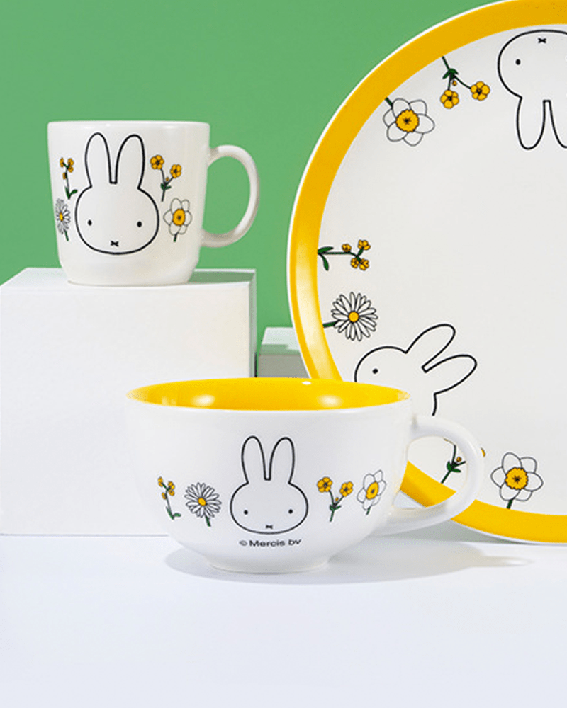 Miffy© Floral Series Ceramic Breakfast Mug