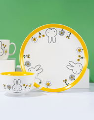 Miffy Floral Series Ceramic Plate