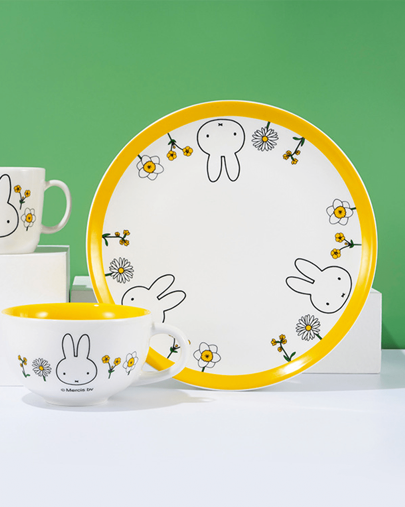 Miffy© Floral Series Ceramic Plate