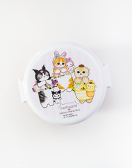 Mofusand X Sanrio® Characters 2 Tier Round Lunch Box