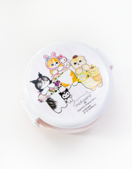 Mofusand X Sanrio® Characters 2 Tier Round Lunch Box