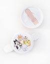 Mofusand X Sanrio© Characters 2 Tier Round Lunch Box