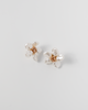 NYU NYU Beaded Pearl Flower Earrings