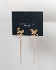 NYU NYU Lily of the Valley Pearl Bowknot Earrings