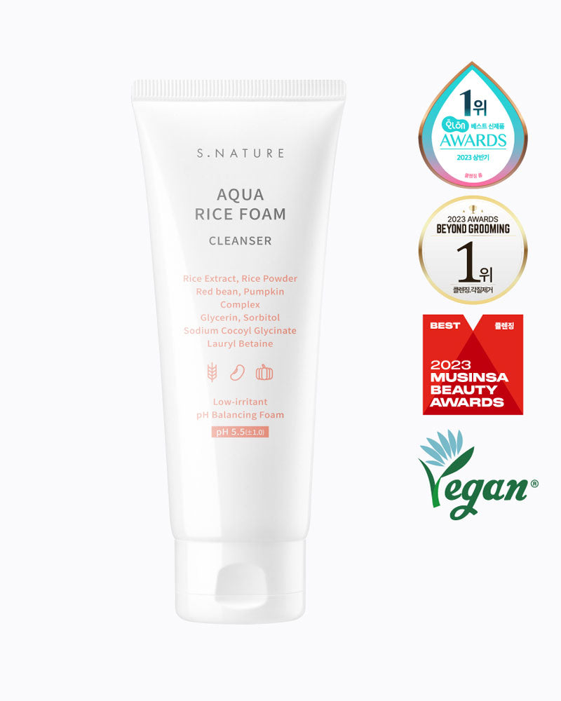 S.NATURE Aqua Rice Foam Cleanser