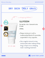 ILLIYOON Ceramide Ato Concentrate Cream 200mL