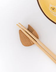 Wooden Cat Chopstick Holder