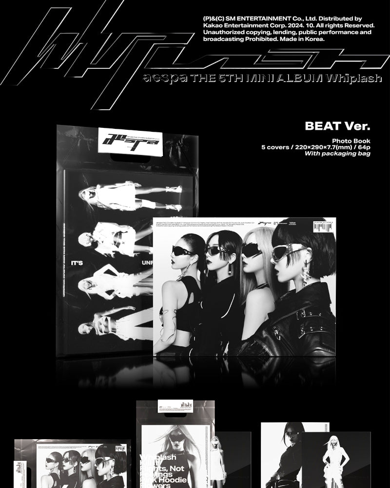 aespa - 5th Mini Album [Whiplash] (BEAT Ver.) (5 Versions)