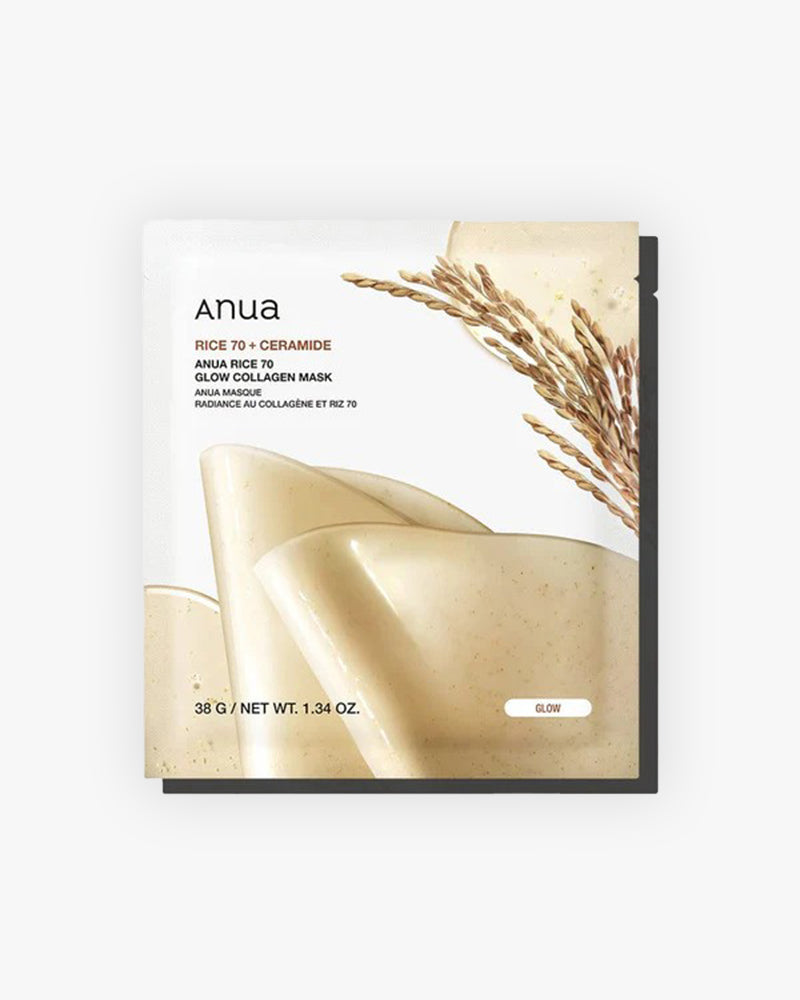 Anua Rice 70+ Ceramide Glow Collagen Mask