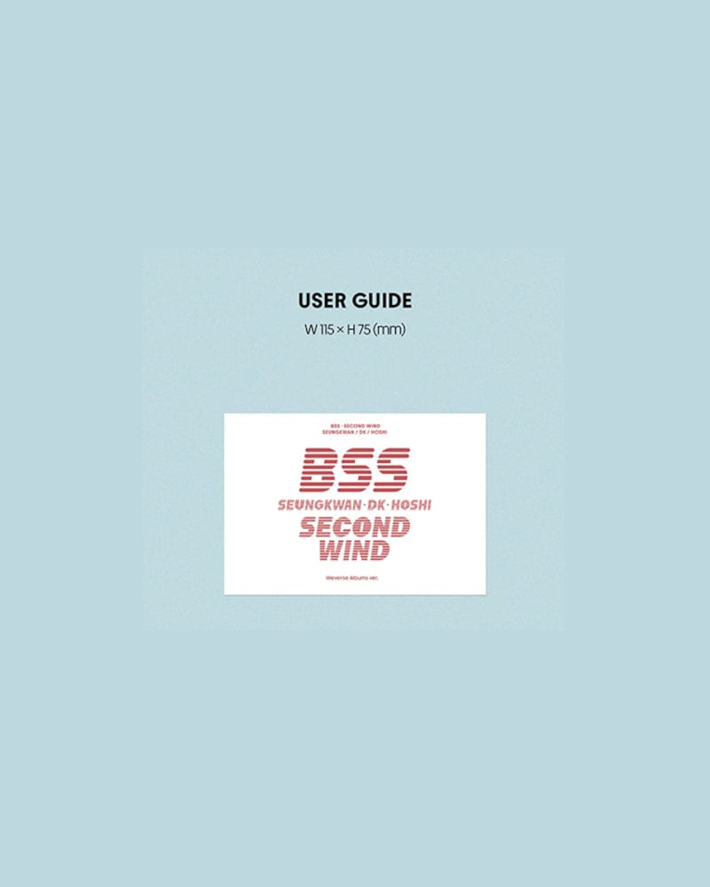 BSS (SEVENTEEN) - 1st Single Album 'SECOND WIND' Weverse Albums ver.