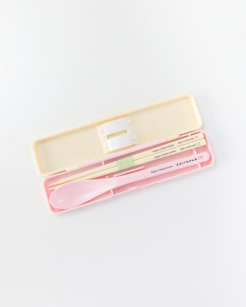 Chiikawa© Chopstick & Spoon Set with Case