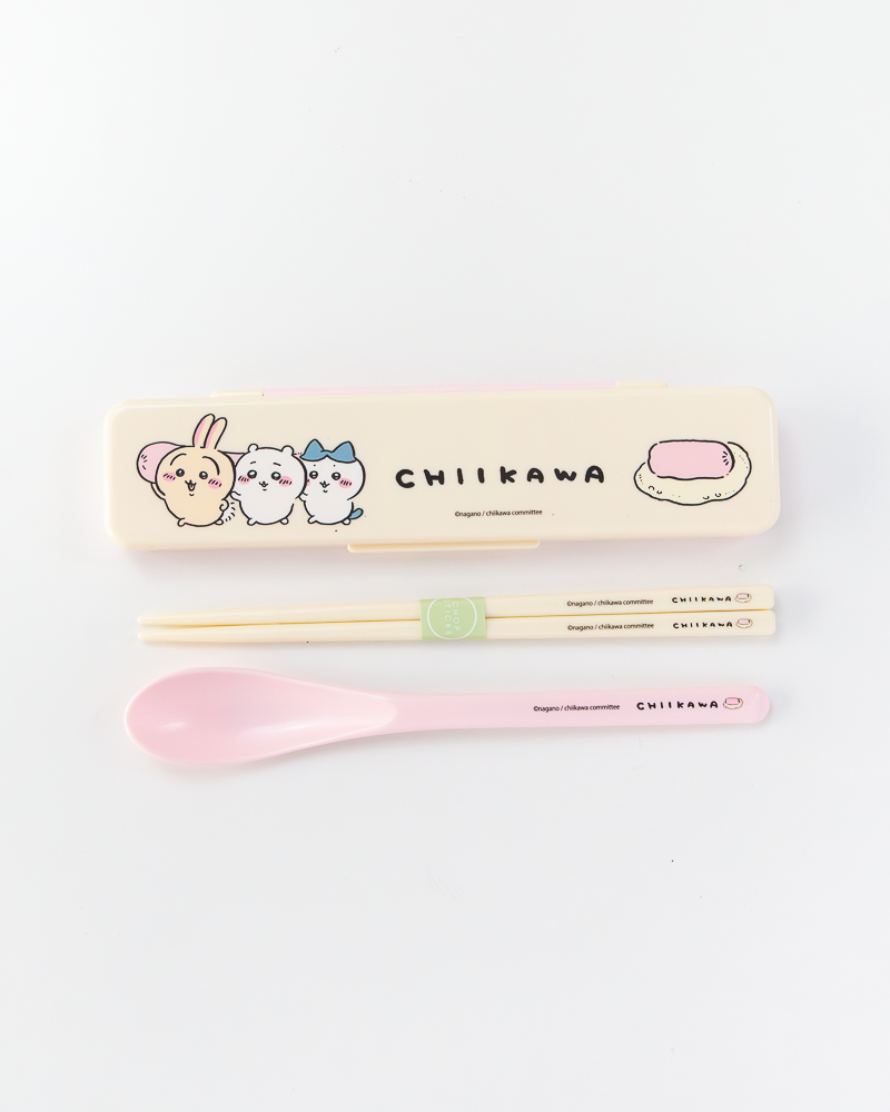 Chiikawa© Chopstick & Spoon Set with Case