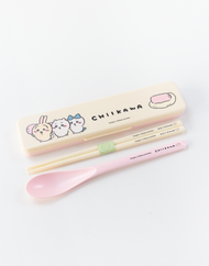 Chiikawa© Chopstick & Spoon Set with Case