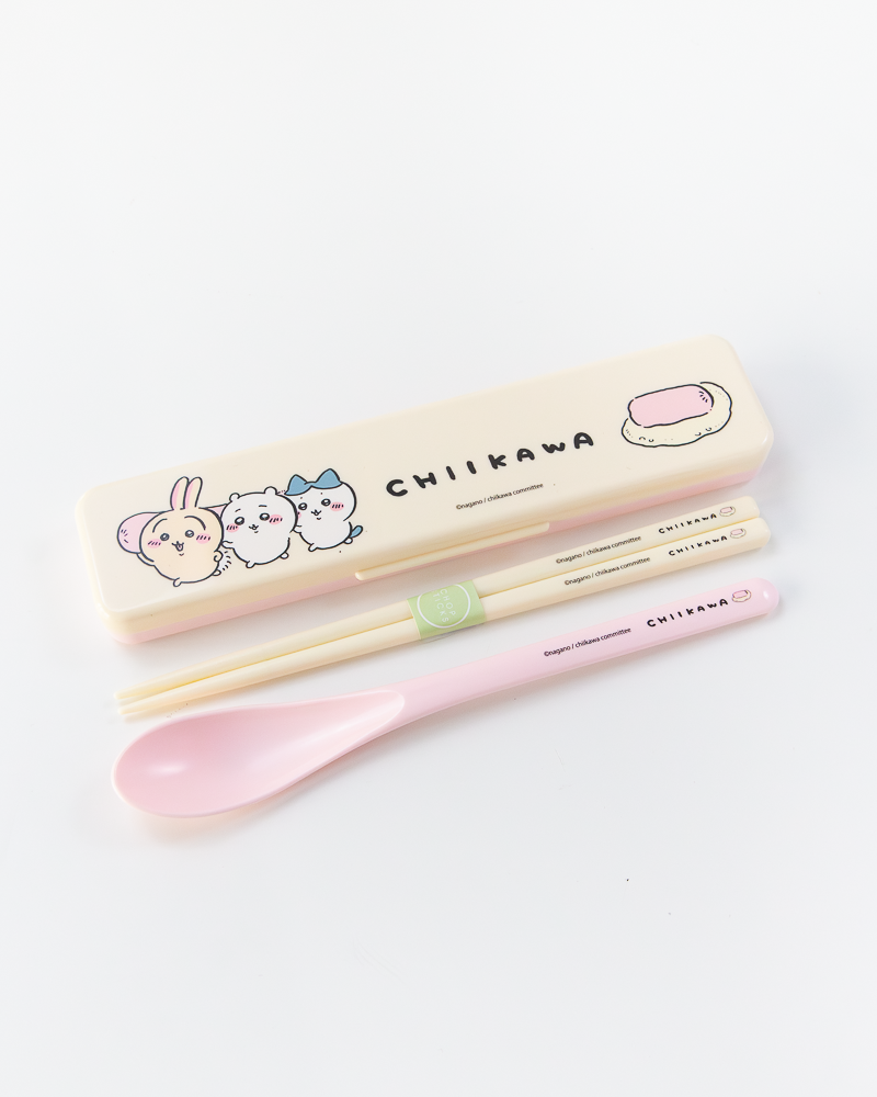 Chiikawa© Chopstick & Spoon Set with Case