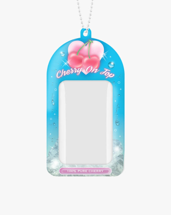 DUCKY WORLD Cherry On Top Photocard Holder Keyring