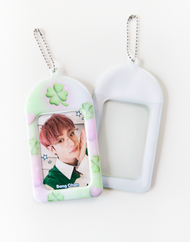 DUCKY WORLD Clover Heart Photocard Holder Keyring