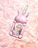 DUCKY WORLD Malang Pink Rabbit Photocard Holder Keyring