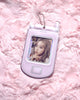 DUCKY WORLD Metal Pink Phone Photocard Holder Keyring