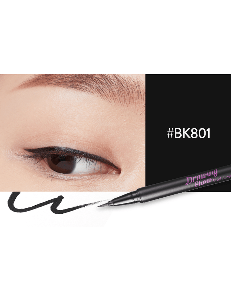 Etude Drawing Show Brush Liner #BK801 Black