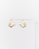 NYU NYU Gold and Pearl Loop Earrings