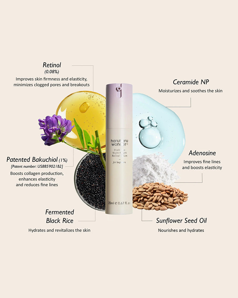 haruharu wonder Black Rice Night Knight Retinol Serum