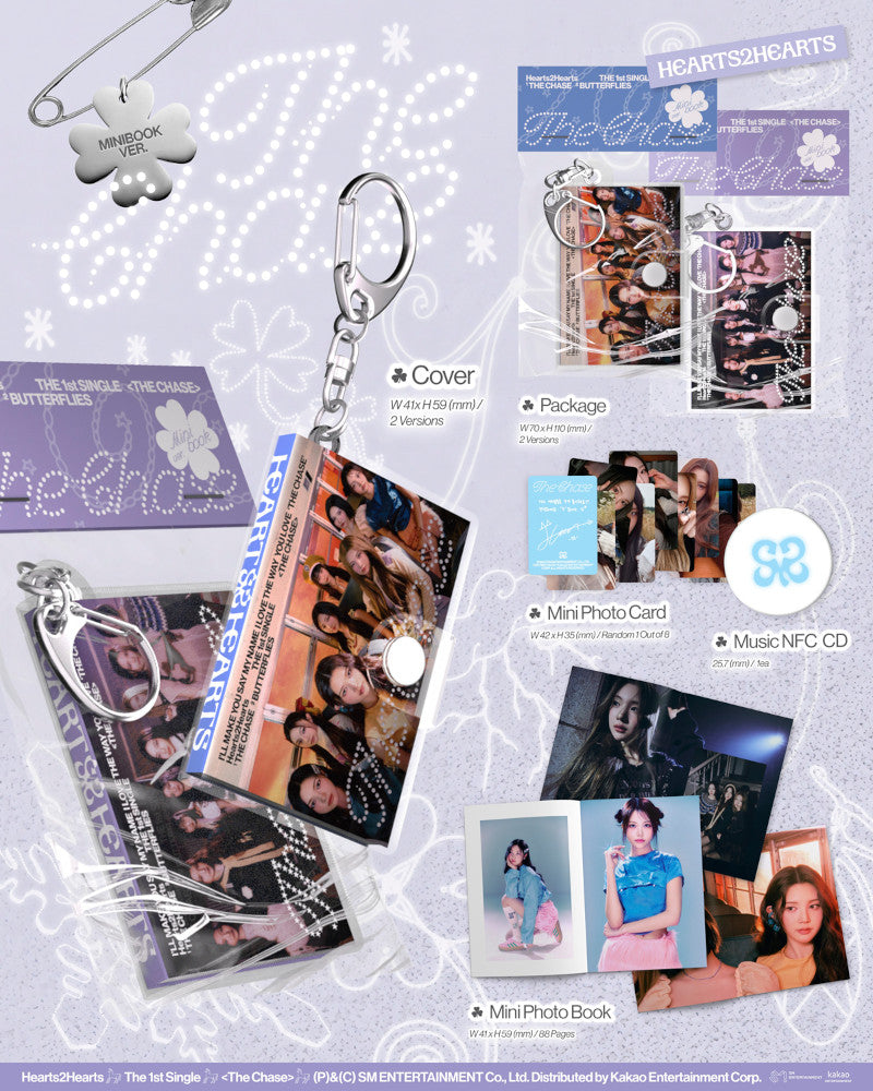 Hearts2Hearts - 1er album single [The Chase] (Version Minibook) (2 versions)