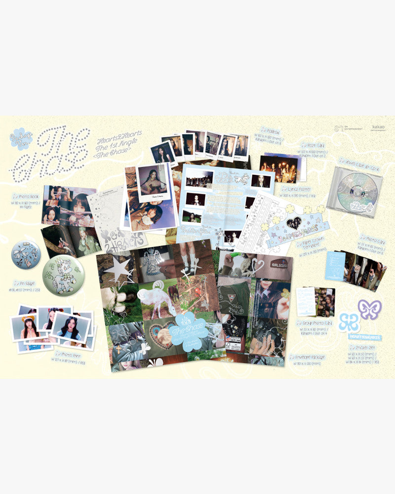 Hearts2Hearts - 1st single album [The Chase] (Package Ver.)