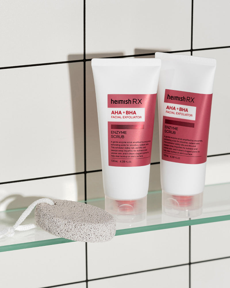 heimish RX AHA + BHA Facial Exfoliator Enzyme Scrub