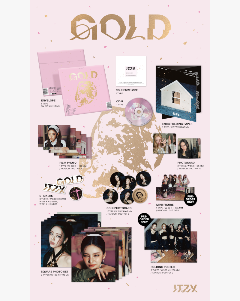 ITZY - 9th Mini Album [GOLD] (Special Edition Ver.) (2 Versions)